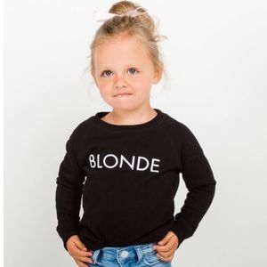 🌸Brunette The Label🌸Little Babes BLACK crewneck sweatshirt